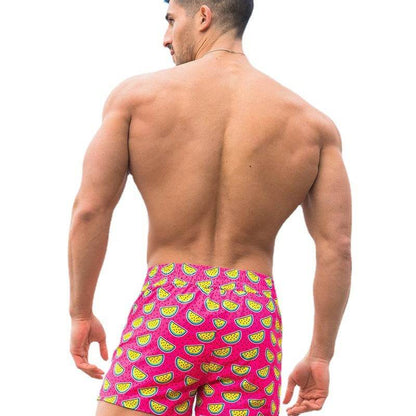 Buycenter Men's Beach Pants - Loose Quick Dry Summer Shorts in Pink - Buy Center US
