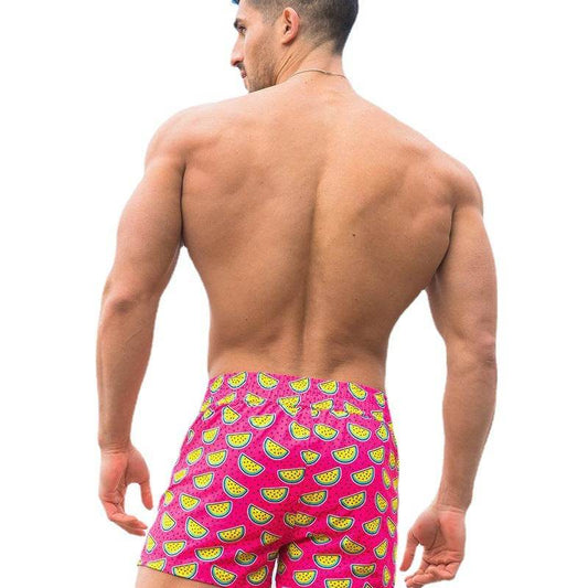 Buycenter Men's Beach Pants - Loose Quick Dry Summer Shorts in Pink - Buy Center US