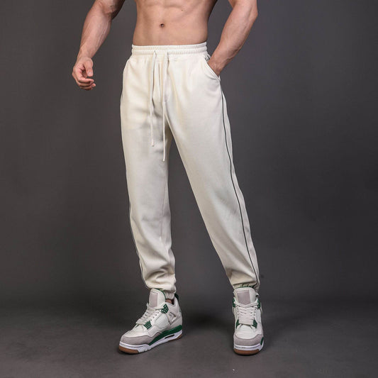 Men's Reflective Slim Fit Running Pants - Cropped Casual Workout Trousers - Buy Center US