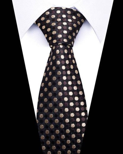 Buycenter 8cm Striped Tie - High-Quality Polyester for Professional Styling - Buy Center US