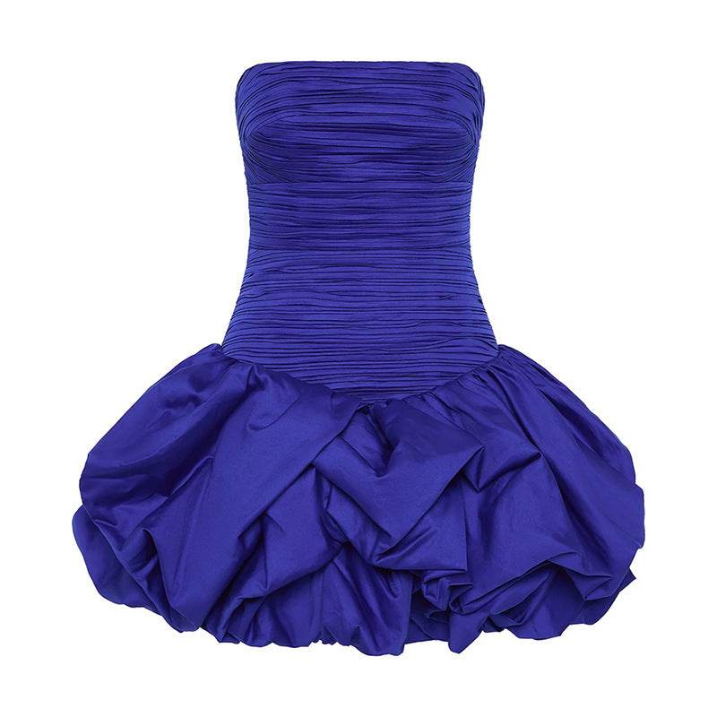 Floral Off-the-Shoulder Tube Top Dress - Sexy High Waist Pettiskirt - Buy Center US