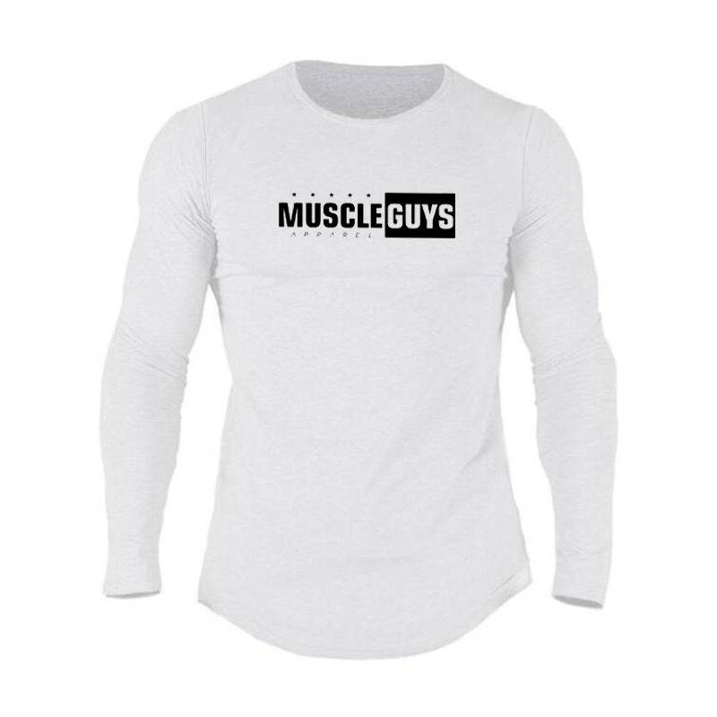 Men's Casual Slim-fit Sports T-shirt - Cotton Long-sleeved, Cartoon Design - Buy Center US