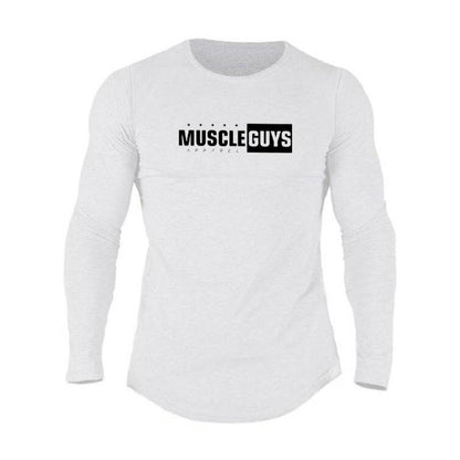 Men's Casual Slim-fit Sports T-shirt - Cotton Long-sleeved, Cartoon Design - Buy Center US