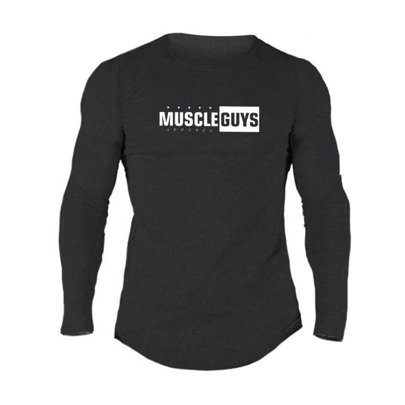 Men's Casual Slim-fit Sports T-shirt - Cotton Long-sleeved, Cartoon Design - Buy Center US
