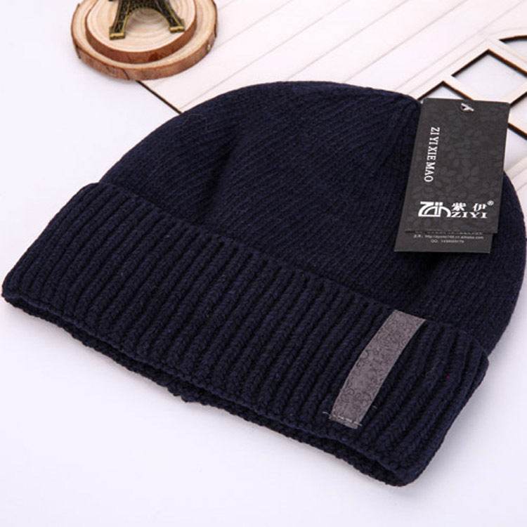 Buycenter Plus Men's Wool Hat - Thick Double Layer for Winter Comfort - Buy Center US