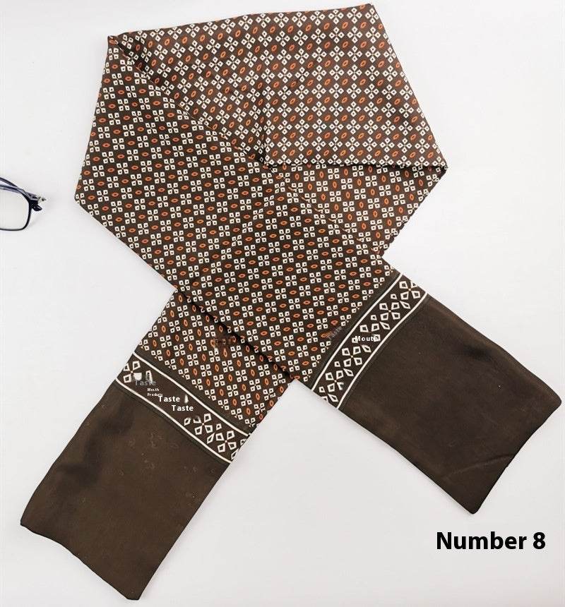 Buycenter Men's Silk Cashmere Scarf - High-End Warmth for All Seasons - Buy Center US