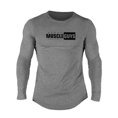 Men's Casual Slim-fit Sports T-shirt - Cotton Long-sleeved, Cartoon Design - Buy Center US