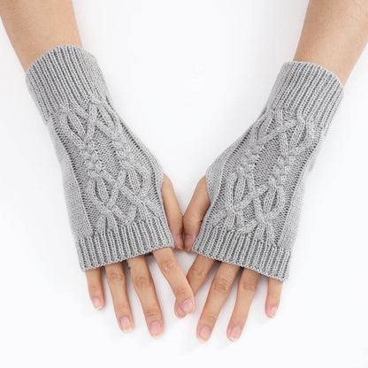 Cute Knitted Half Gloves for Women & Men - Touch Screen, Warm, Stylish - Buy Center US