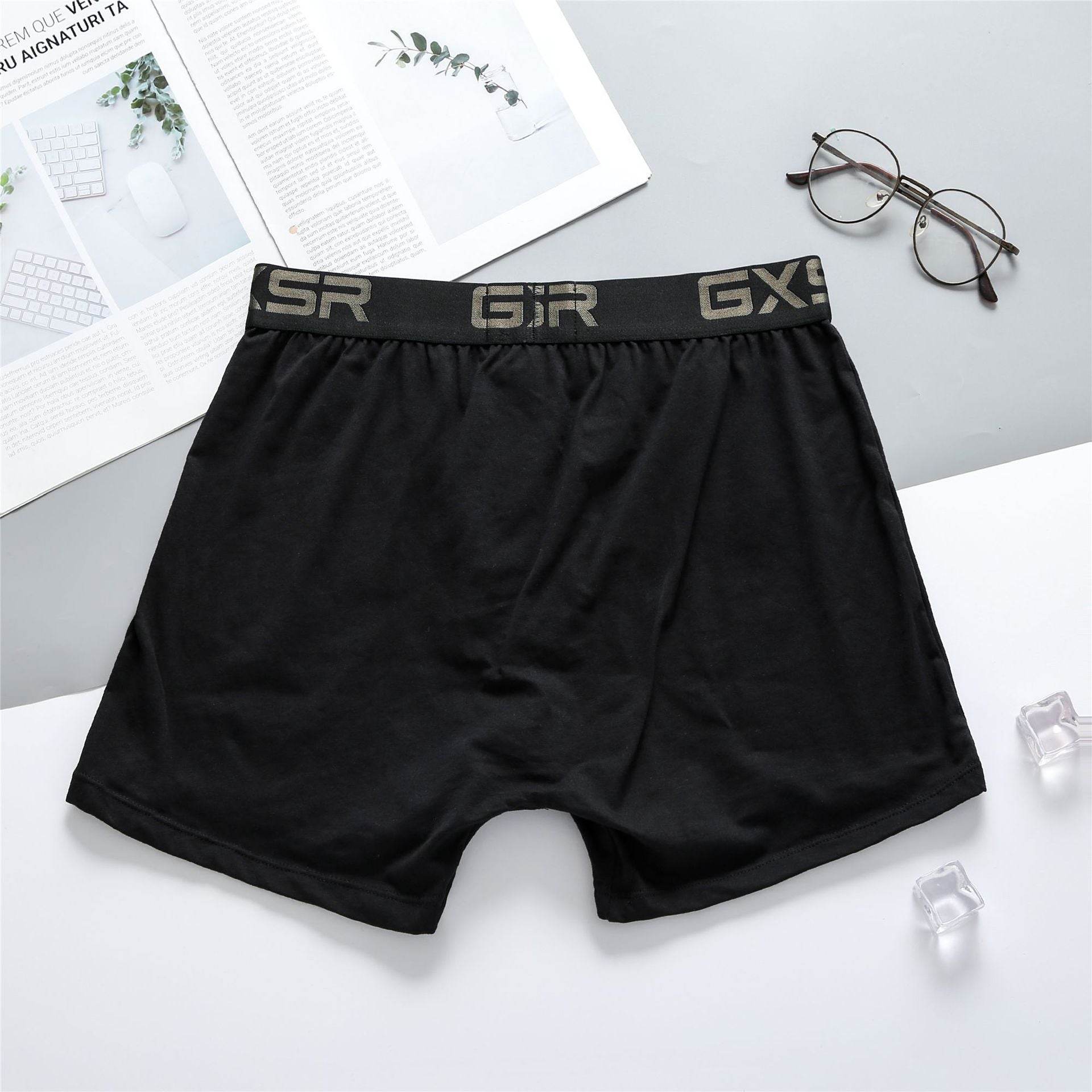 Buycenter Men's Low Waist Cotton Underwear - Breathable Boxer Shorts - Buy Center US