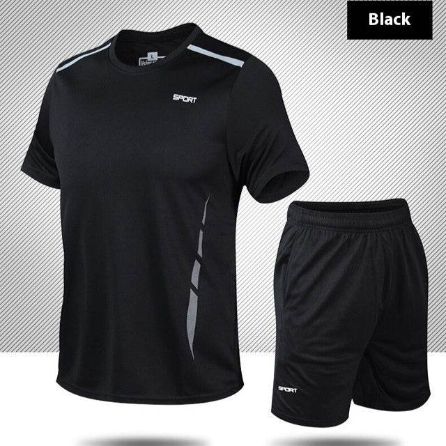 Buycenter Men's Loose Fitness Suit - Casual Short Sleeve Summer Wear - Buy Center US