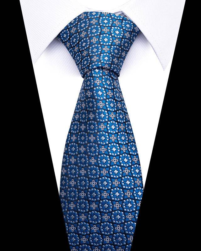 Buycenter 8cm Striped Tie - High-Quality Polyester for Professional Styling - Buy Center US