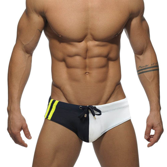 Buycenter Men's Swim Briefs - Color Matching, Close-Fitting Stylish Shorts - Buy Center US