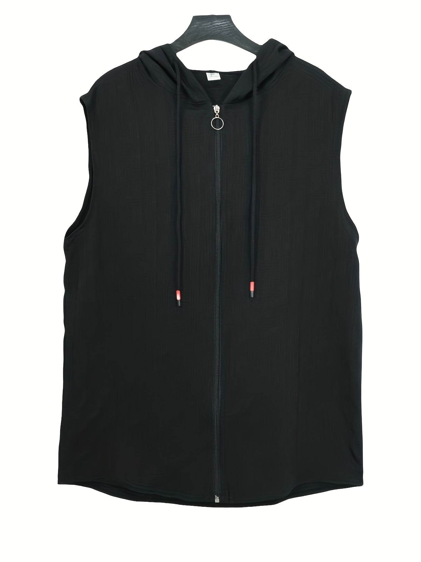 Men's Casual Sleeveless Hooded Sweater Set - Summer Beach Sports Outfit - Buy Center US