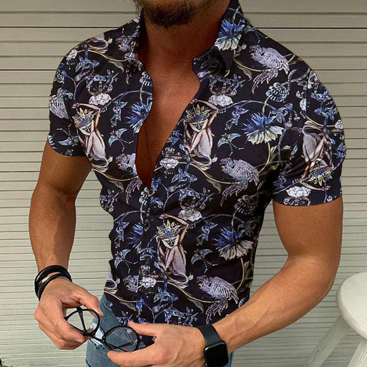 Men's Casual Summer 3D Printed Shirt - Cool Slim Fit Beach Top - Buy Center US