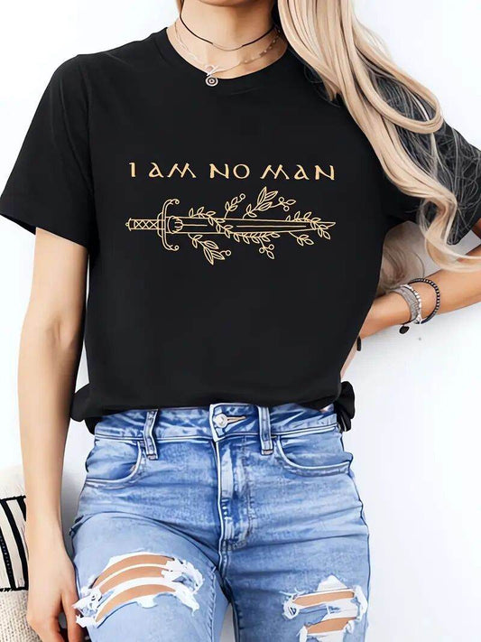 Women's Short Sleeved Printed Shirt - Stylish Black, Sizes S-2XL - Buy Center US