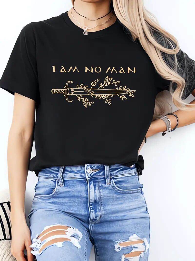 Women's Short Sleeved Printed Shirt - Stylish Black, Sizes S-2XL - Buy Center US