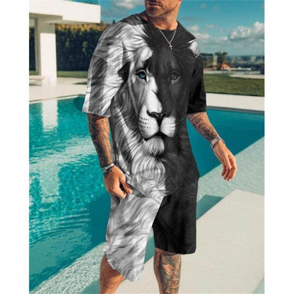Casual Short Sleeve Men Leisure Set Suit - Multiple Colors & Sizes Available - Buy Center US