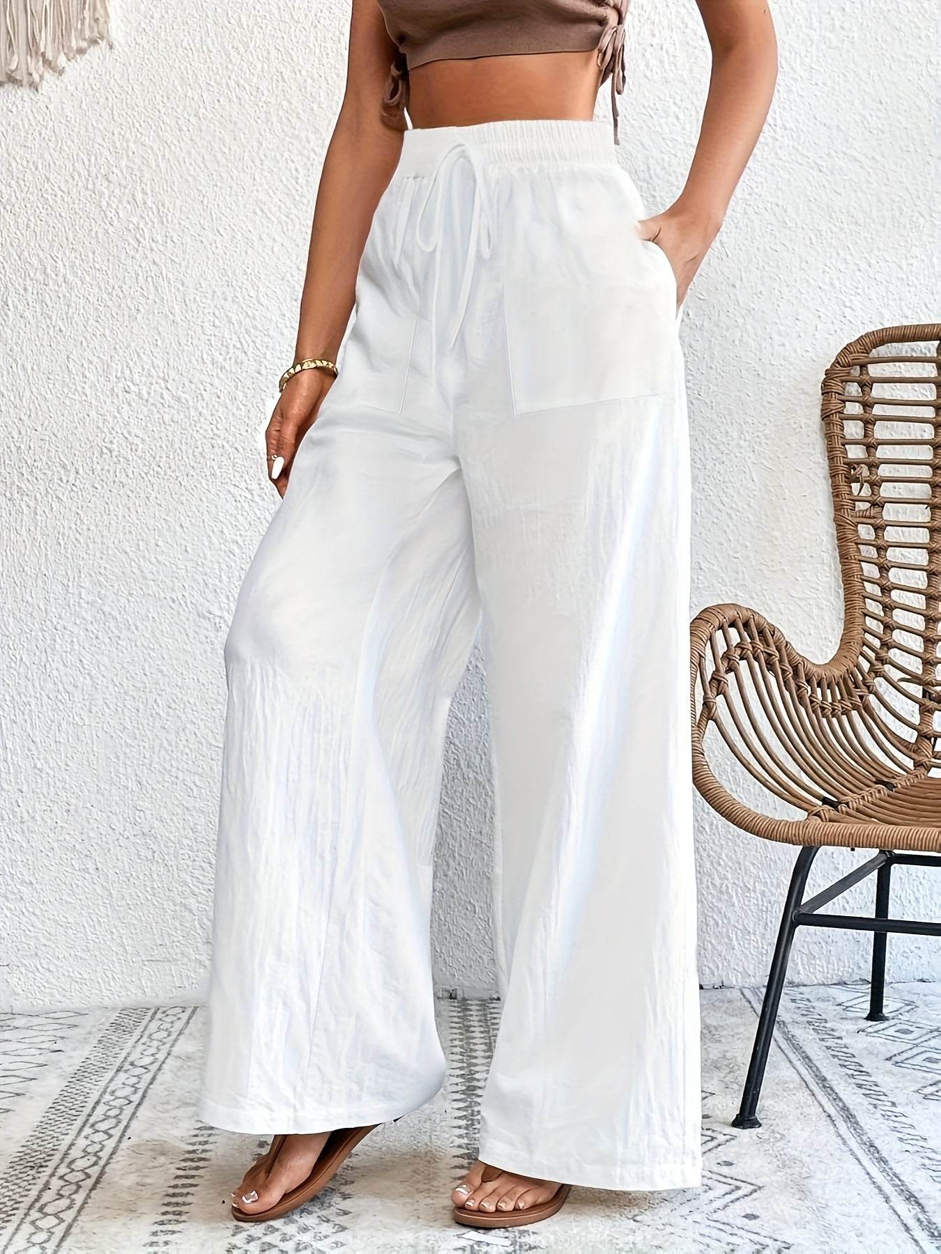 Elegant Linen WideLeg Pants Middle East Comfort - Buy Center US