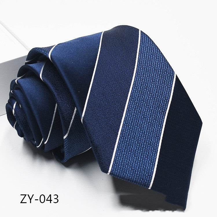 Buycenter Men's 1200D Striped Tie - Elegant Jacquard Style, Various Colors - Buy Center US