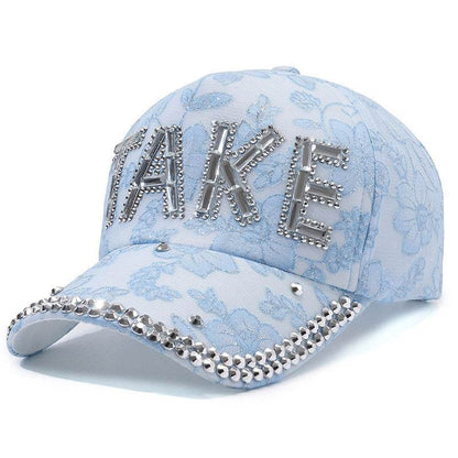 Rhinestone TAKE Women's Baseball Cap - Lightweight & Breathable for Summer - Buy Center US