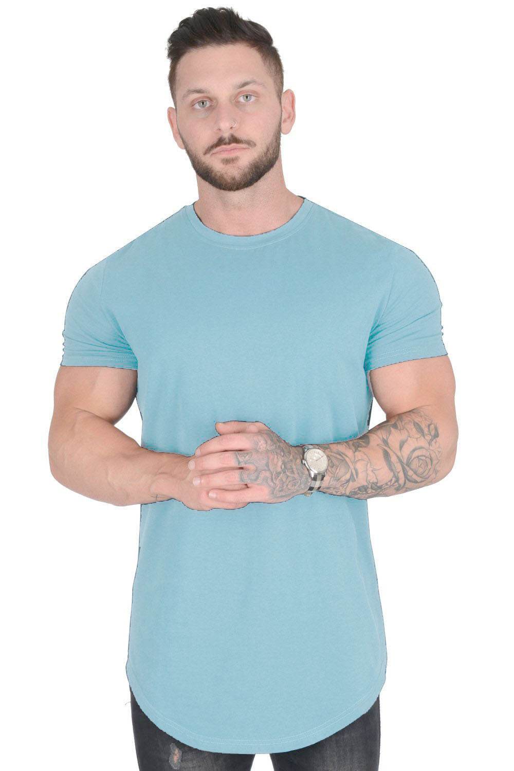Men's Casual Sports T-Shirt - Short Sleeve Cotton Fitness Tee - Buy Center US