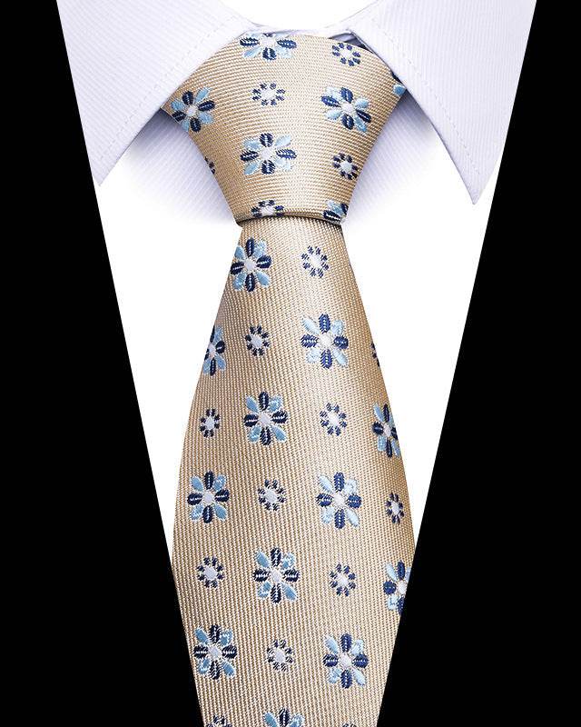 Buycenter 8cm Striped Tie - High-Quality Polyester for Professional Styling - Buy Center US