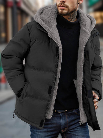 Buycenter Men's Thick Windproof Down Jacket - Stylish & Warm Outerwear - Buy Center US
