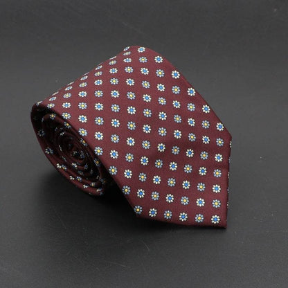 Buycenter Super Soft Silk Ties - 75mm Bohemian Necktie for Men - Buy Center US