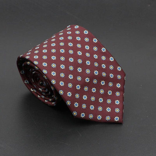 Buycenter Super Soft Silk Ties - 75mm Bohemian Necktie for Men - Buy Center US