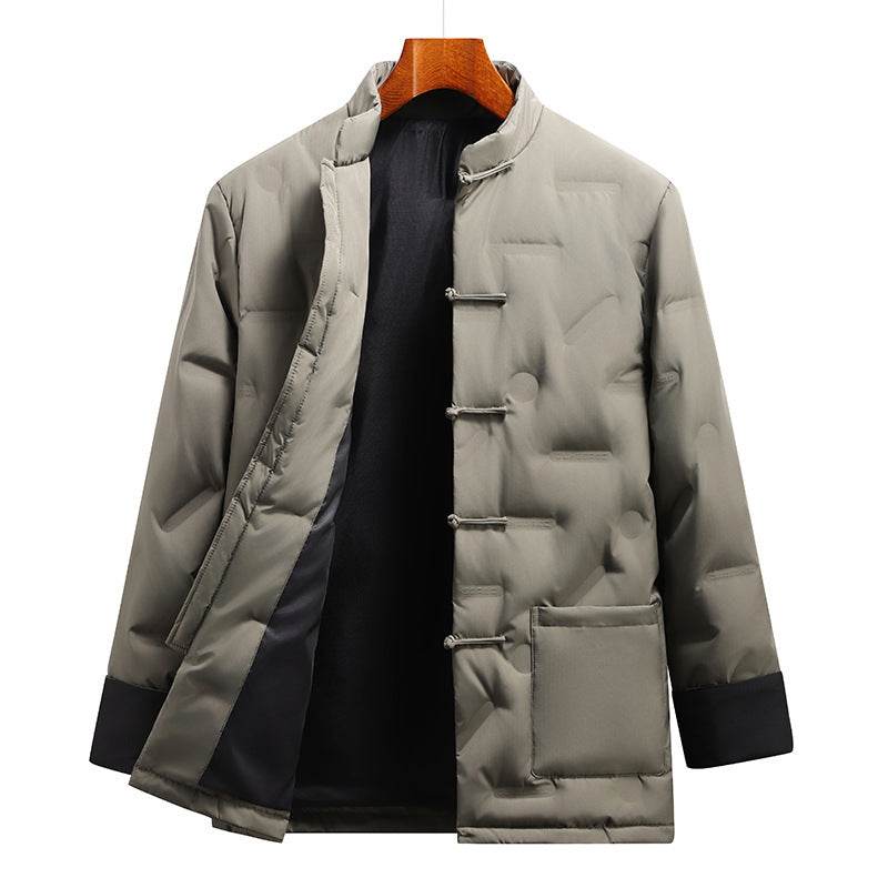 Buycenter Chinese Style Down Jacket for Men - Fall Winter Coat - Buy Center US