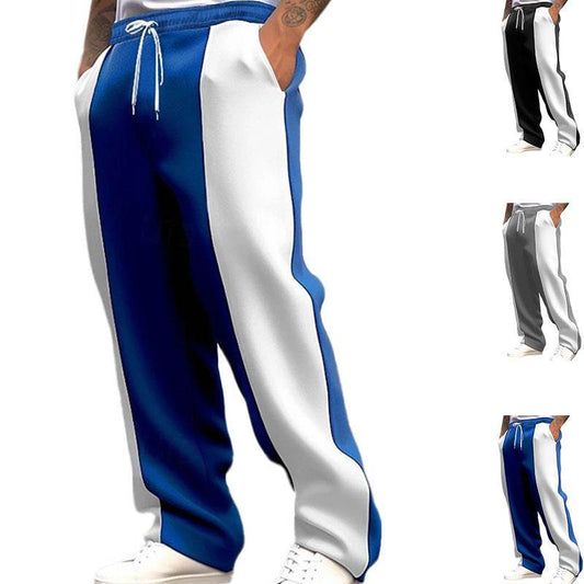 Men's Casual Sports Trousers - Loose Fit, Mid Waist, Comfortable Style - Buy Center US