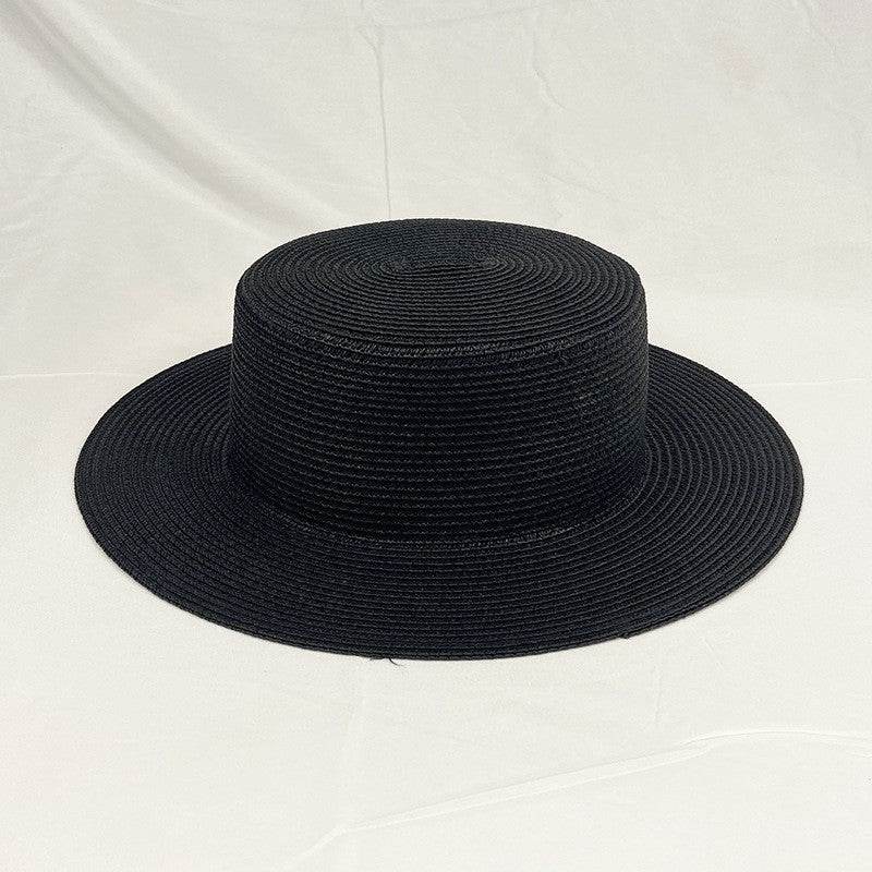 Ladies Flat Top Shade Straw Hat - Stylish & Versatile Sun Protection - Buy Center US