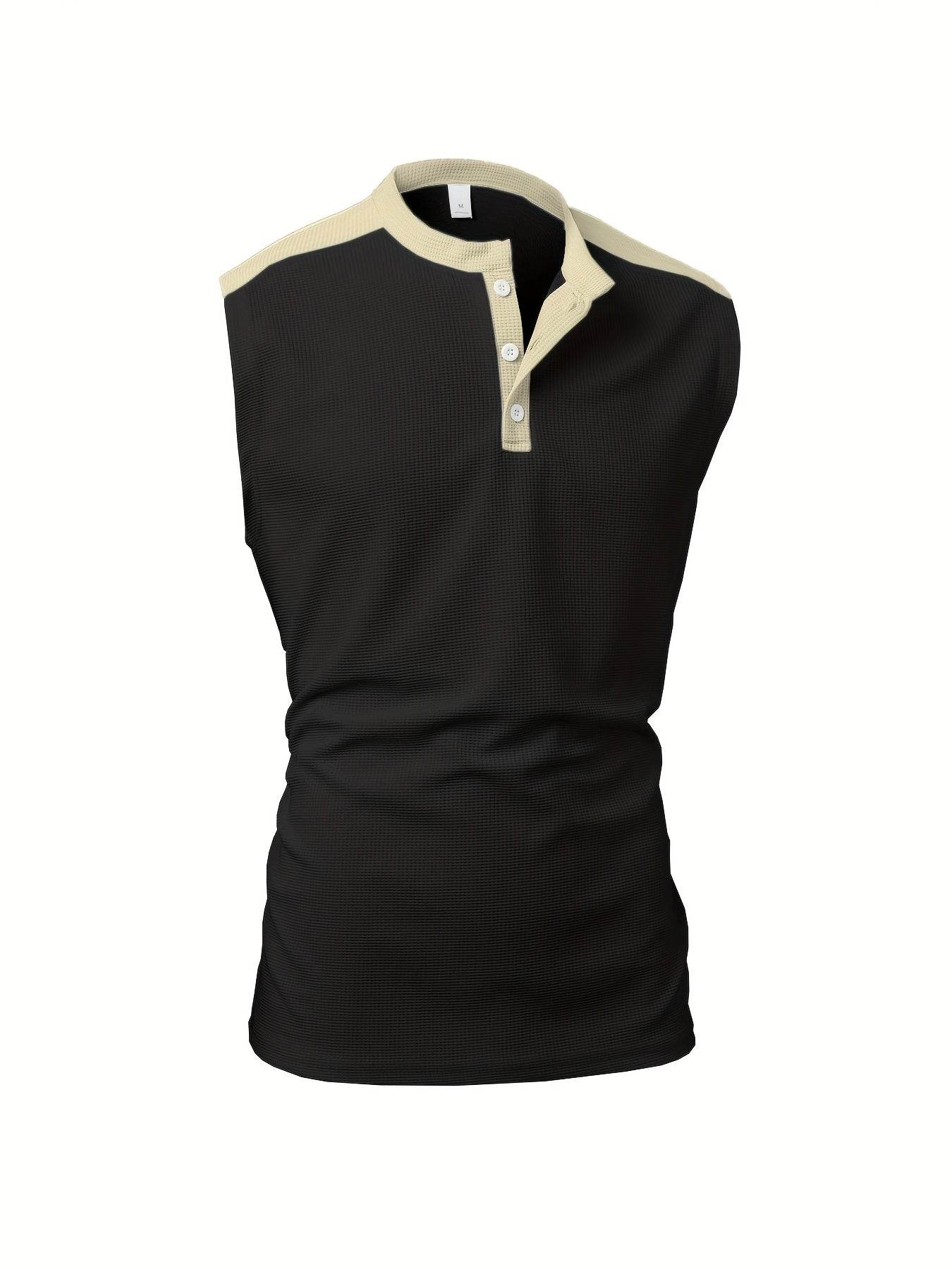 Men's Summer Waffle Knit Sleeveless Vest - Breathable, Casual Layering Top - Buy Center US