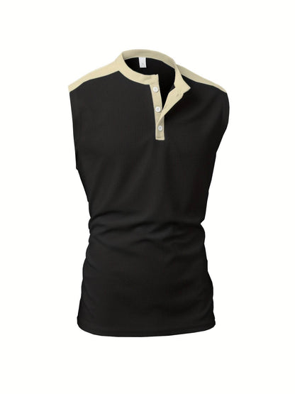 Men's Summer Waffle Knit Sleeveless Vest - Breathable, Casual Layering Top - Buy Center US