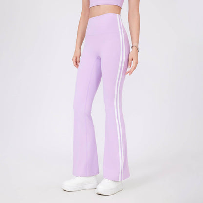 High Waist Yoga Pants - Breathable Running Sports Trousers in Soft Colors - Buy Center US