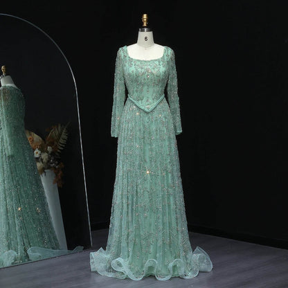 Sharon Said Sage Green Evening Dress - Elegant Spaghetti Strap Style - Buy Center US