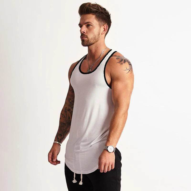 GYM WARRIORS Men's Cotton Bodybuilding Stringer Tank Top - Casual Summer Fit - Buy Center US