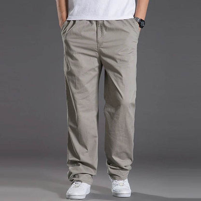 KK LUFAINA Men's Cargo Pants - Elastic Waist, Multi-Pocket, Plus Size 6XL - Buy Center US