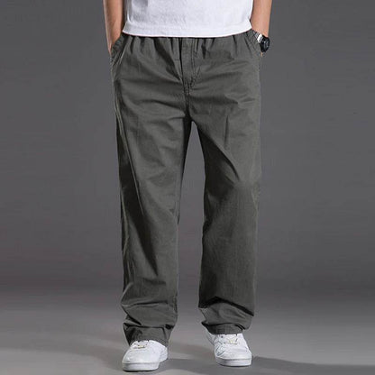 KK LUFAINA Men's Cargo Pants - Elastic Waist, Multi-Pocket, Plus Size 6XL - Buy Center US