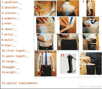 Custom Slim Fit Wedding Suits - Elegant Tuxedo for Groom & Groomsmen - Buy Center US