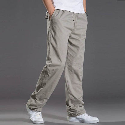 KK LUFAINA Men's Cargo Pants - Elastic Waist, Multi-Pocket, Plus Size 6XL - Buy Center US