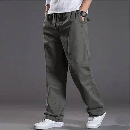 KK LUFAINA Men's Cargo Pants - Elastic Waist, Multi-Pocket, Plus Size 6XL - Buy Center US