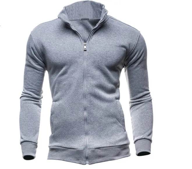 MRMT Men's Stand-Up Collar Jacket - Casual Hoodless Zipper Coat - Buy Center US