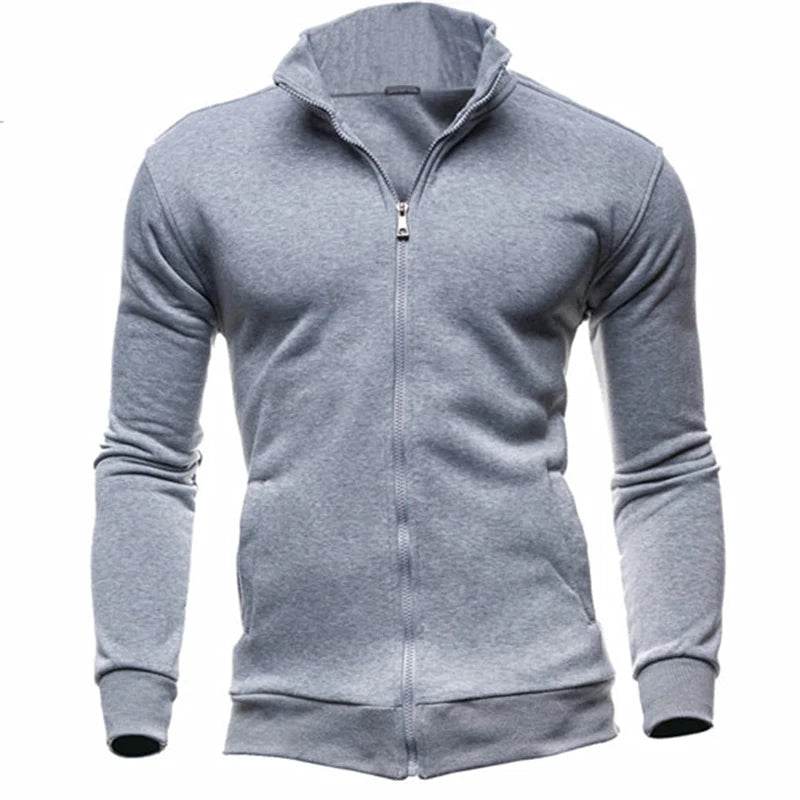 MRMT Men's Stand-Up Collar Jacket - Casual Hoodless Zipper Coat - Buy Center US