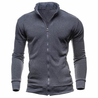 MRMT Men's Stand-Up Collar Jacket - Casual Hoodless Zipper Coat - Buy Center US
