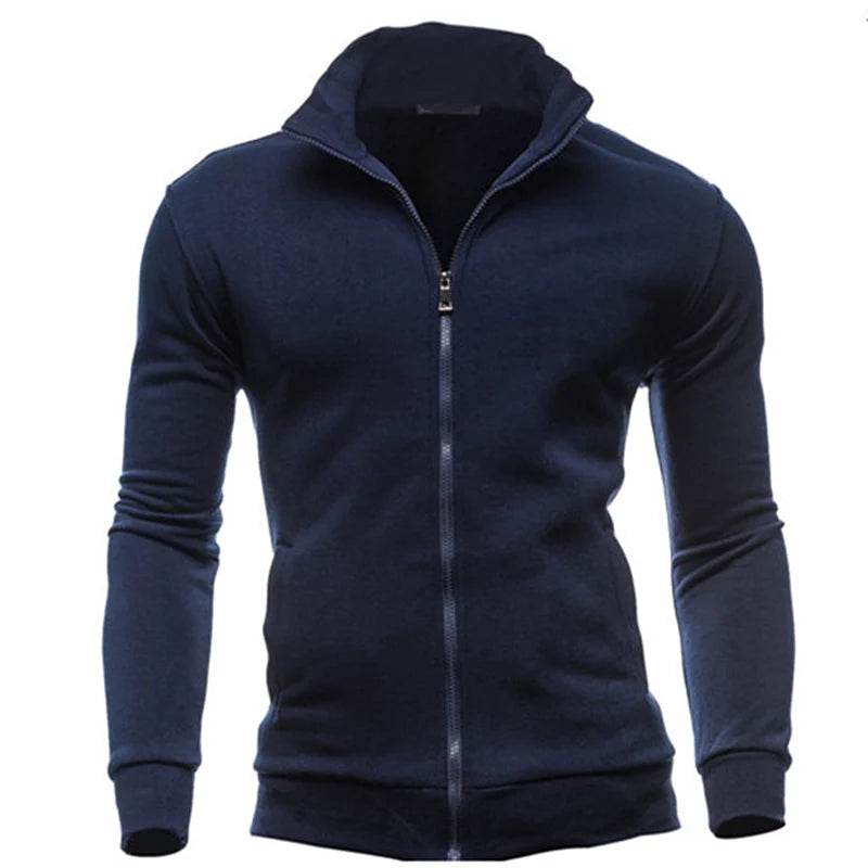 MRMT Men's Stand-Up Collar Jacket - Casual Hoodless Zipper Coat - Buy Center US
