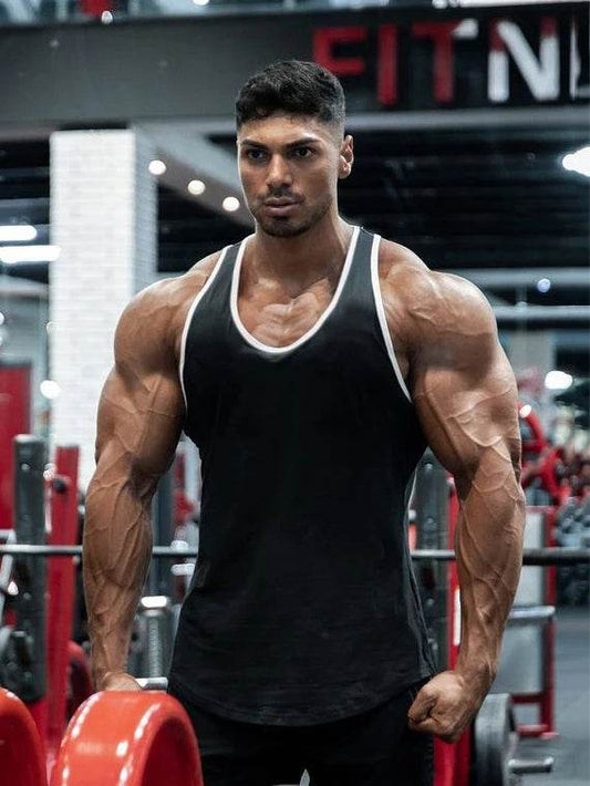 GYM WARRIORS Men's Cotton Bodybuilding Stringer Tank Top - Casual Summer Fit - Buy Center US