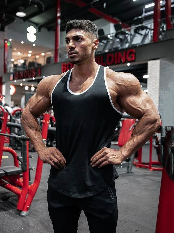 GYM WARRIORS Men's Cotton Bodybuilding Stringer Tank Top - Casual Summer Fit - Buy Center US