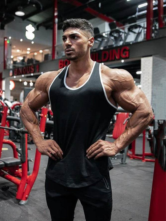GYM WARRIORS Men's Cotton Bodybuilding Stringer Tank Top - Casual Summer Fit - Buy Center US