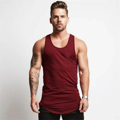 GYM WARRIORS Men's Cotton Bodybuilding Stringer Tank Top - Casual Summer Fit - Buy Center US